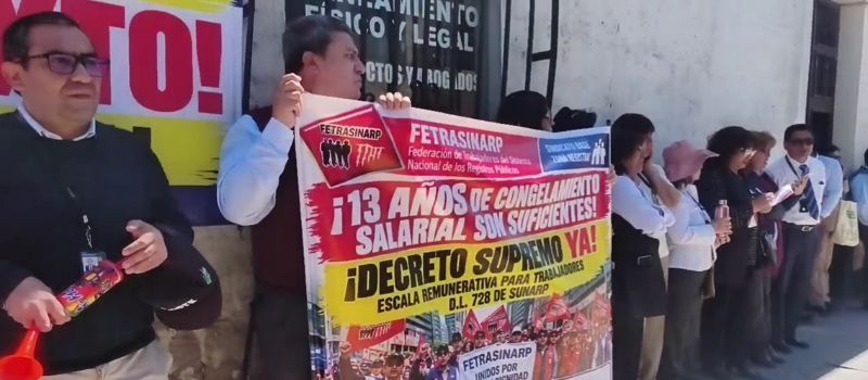 Arequipa: trabajadores de Registros Públicos evalúan huelga de 72 horas que podría retrasar trámites