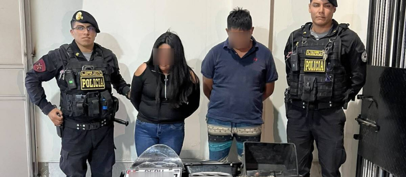 Arequipa: Policía detiene a dos presuntos integrantes de “Los Rápidos de los Incas” por hurto de autopartes