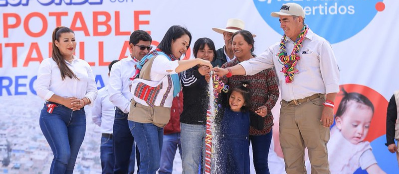 Arequipa: reservorio N-31 beneficiará a más de 30 000 habitantes de Cerro Colorado, fue inaugurado por Keiko Fujimori